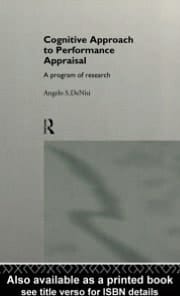 Cognitive Approach to Performance Appraisal