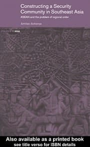 Constructing A Security Community In Southeast Asia