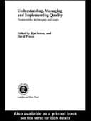 Understanding, Managing and Implementing Quality