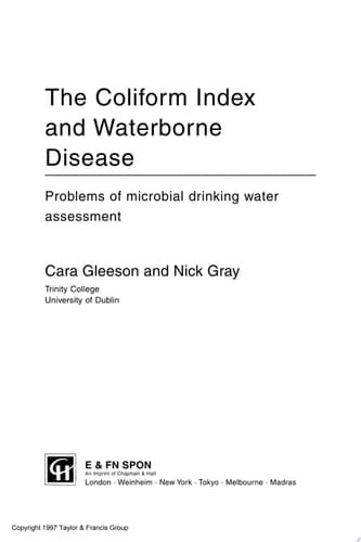 The Coliform Index and Waterborne Disease: Problems of microbial drinking water assessment