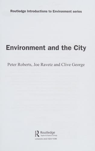 Environment and the City