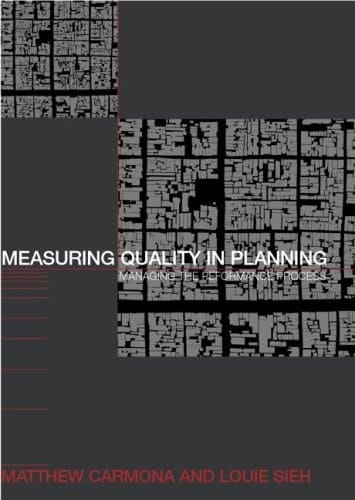 Measuring Quality in Planning : Managing the Performance Process
