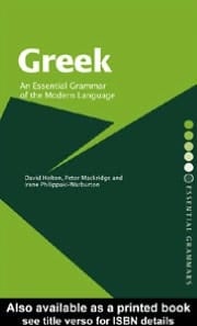 Greek: An Essential Grammar