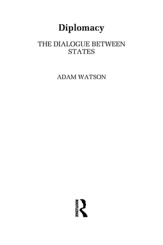 Diplomacy: the dialogue between states