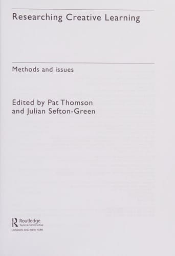 Researching creative learning: methods and issues