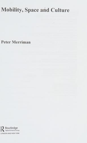 Mobility, space, and culture