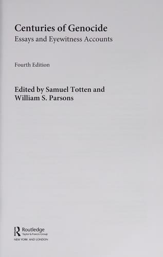 Centuries of Genocide : Essays and Eyewitness Accounts
