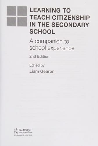 Learning to teach citizenship in the secondary school: a companion to school experience