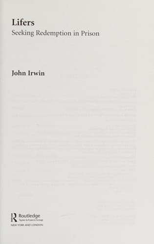 Lifers: seeking redemption in prison