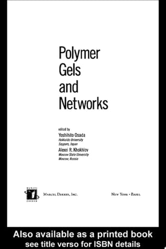Polymer Gels and Networks