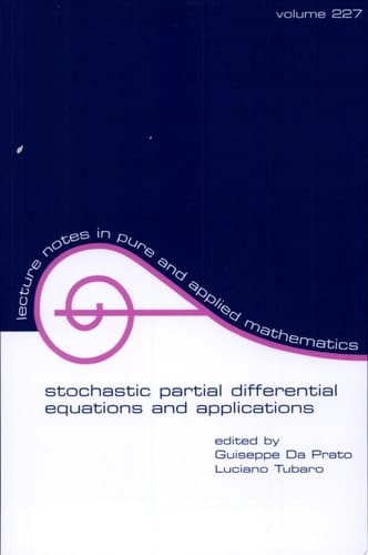 Stochastic Partial Differential Equations And Applications