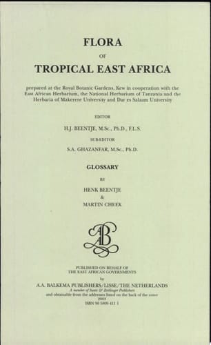 Flora of Tropical East Africa - Glossary (2003)