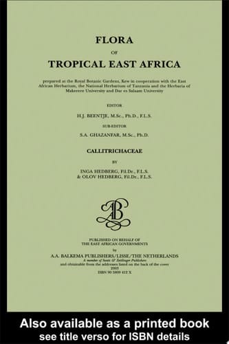 Flora of tropical East Africa - Callitrichaceae (2003)