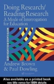 Doing Research/reading Research