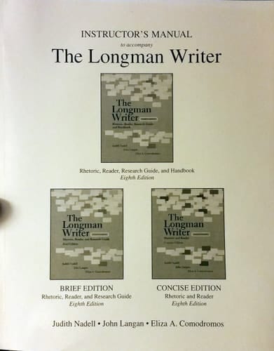 Instructor's Manual to Accompany The Longman Write