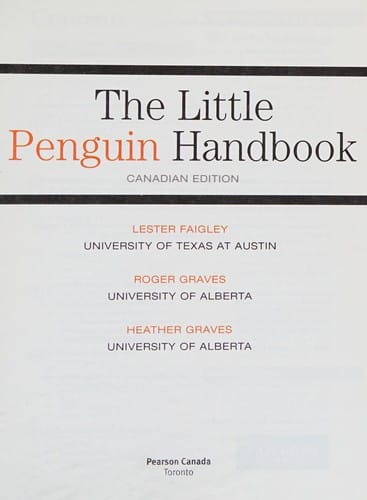 The Little Penguin Handbook