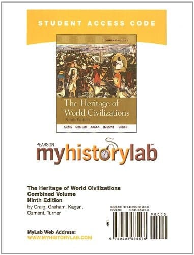 The Heritage of World Civilizations Myhistorylab Student Access Code Card