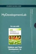Children and Their Development Passcode: Mydevelopmentlab