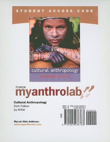 Cultural Anthropology: Myanthrolab Student Access Code Card