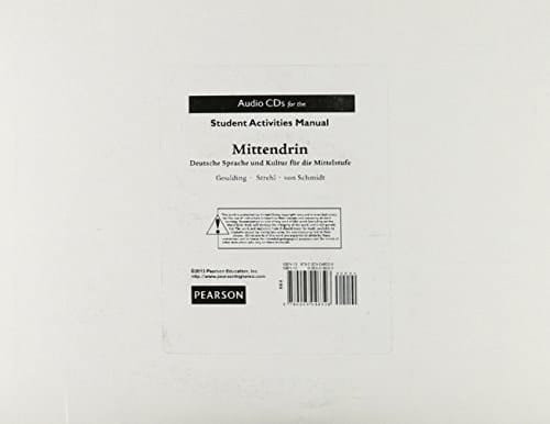 SAM Audio CDs for Mittendrin: Deutsche Sprache und Kultur für die Mittelstufe