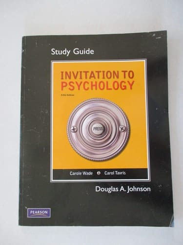 Study Guide for Invitation to Psychology