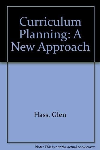 Curriculum planning: A new approach