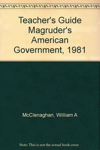 Teacher's Guide Magruder's American Government, 1981