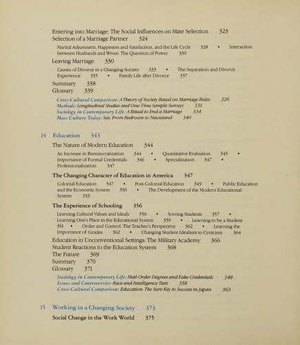 Sociology, Experiencing a Changing Society