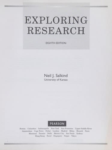 Exploring Research (8th Edition) [Paperback] Instructor's Edition