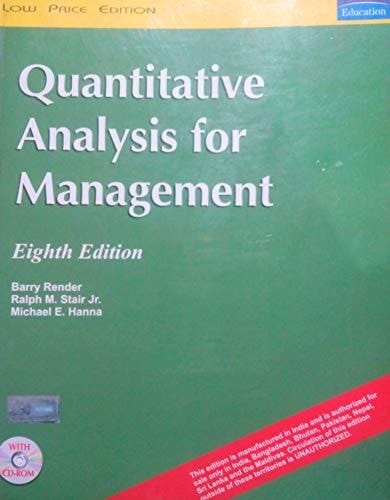 Quantitative Analysis for Management