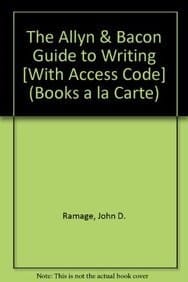 Allyn & Bacon Guide to Writing, The, Books a la Carte Plus MyCompLab with eText -- Access Card Package (6th Edition)