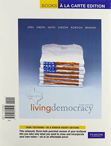 Living Democracy, Texas Edition, Books a la Carte Plus MyPoliSciLab -- Access Card Package (3rd Edition)