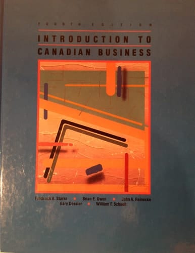 Introduction to Canadian business