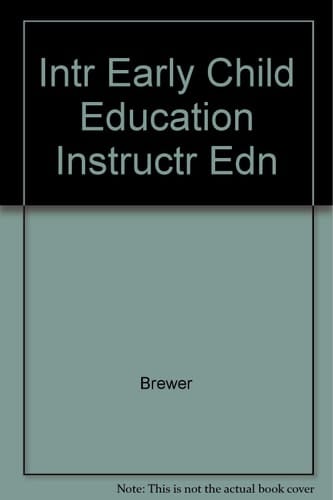 Intr Early Child Education Instructr Edn