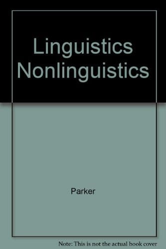 Linguistics for Non-linguists