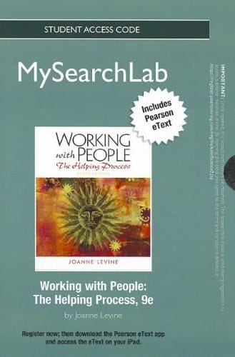 MyLab Search with Pearson eText -- Standalone Access Card -- for Working with People: The Helping Process (9th Edition)