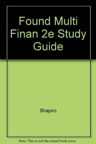 Foundations for Multinational Finance