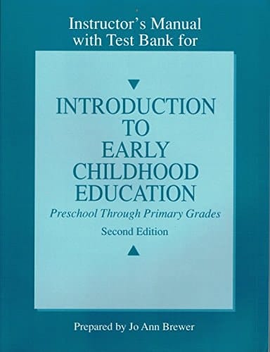 SM INTRO EARLY CHILD ED IRM T/B
