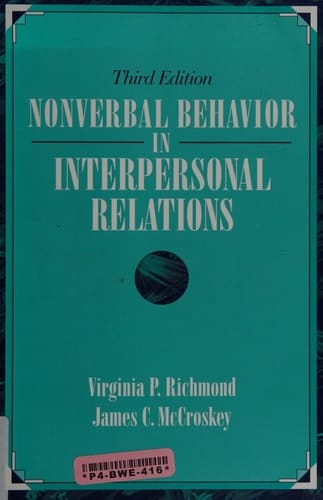 Nonverbal Behavior in Interpersonal Relations