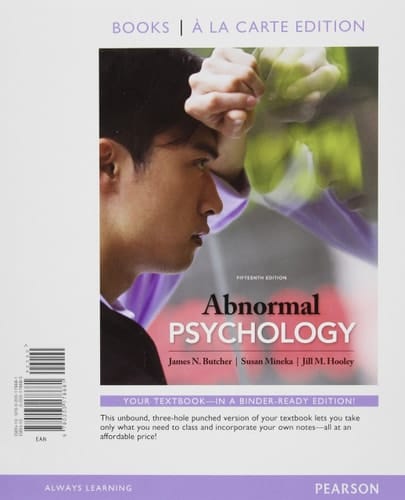 Abnormal Psychology, Books a La Carte Edition