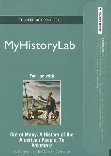 New Myhistorylab -- Standalone Access Card -- for Out of Many: A History of the American People