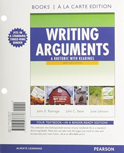 Writing Arguments: A Rhetoric with Readings, Brief Edition, Books a la Carte Plus MyCompLab with eText -- Access Card Package (9th Edition)
