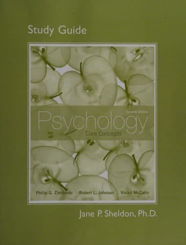 Study Guide for Psychology: Core Concepts