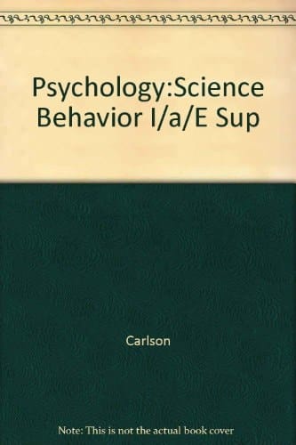 Psychology:Science Behavior I/a/E Sup
