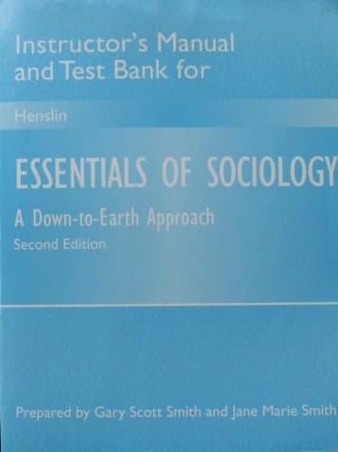 Sm Essentials of Sociology I/M & Tests
