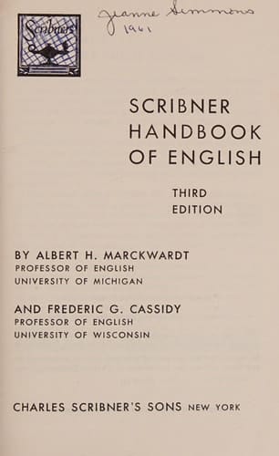 Scribner Handbook for Writers
