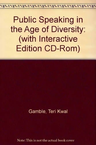 Public Speaking in the Age of Diversity (With Interactive Edition CD-ROM) (2nd Edition)
