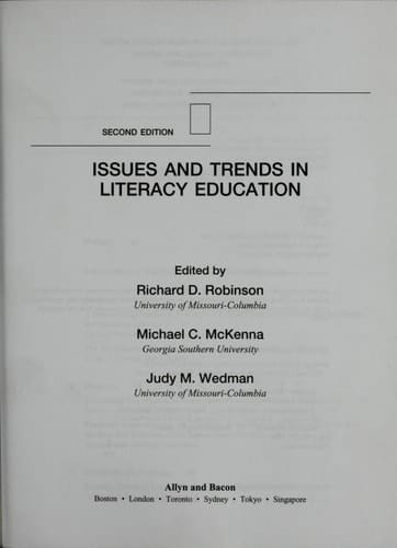 Issues and Trends in Literacy Education (2nd Edition)
