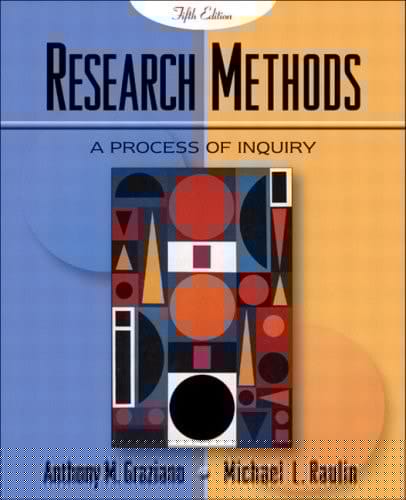 Research Methods: A Process of Inquiry with Student Tutorial CD-ROM, Fifth Edition
