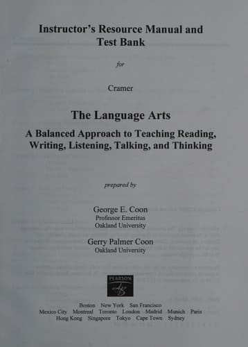 Instructor's Manual and Test Bank